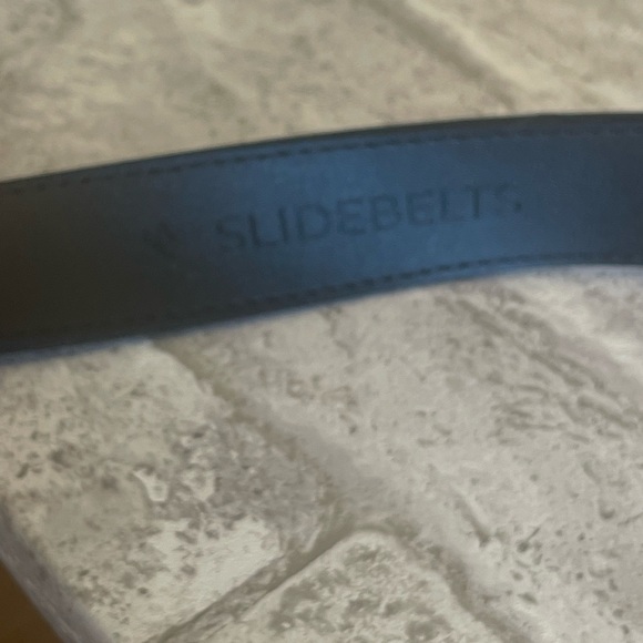 SLIDEBELTS Vegan Synthetic Leather Sliding Locking Click Belt Men’s size 30-40 - Picture 5 of 7